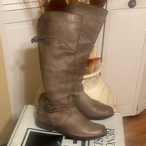 Women FRYE Phillip Riding Boots size 7 Grey